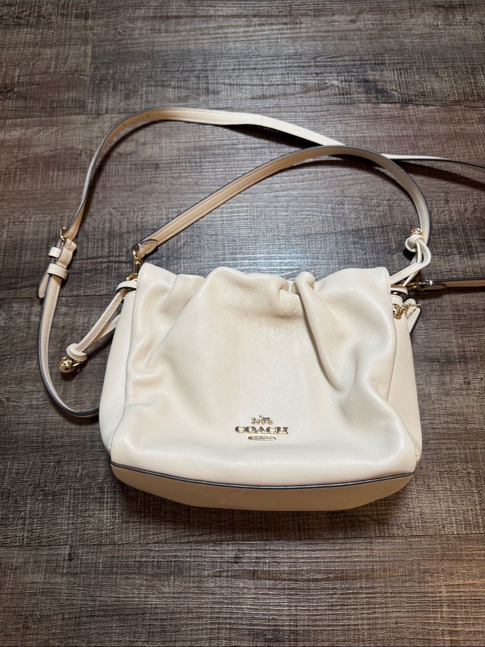 Coach Faye Ivory Leather Shoulder & crossbody Bag